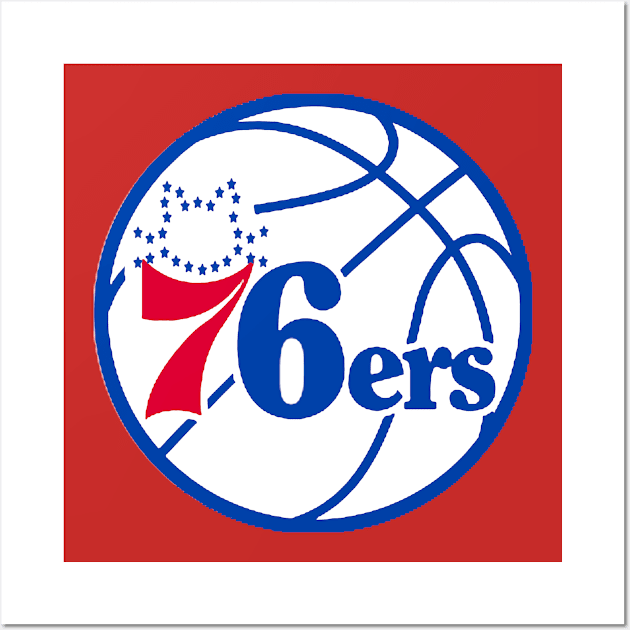 Sixers Cat #2 Wall Art by BradyRain